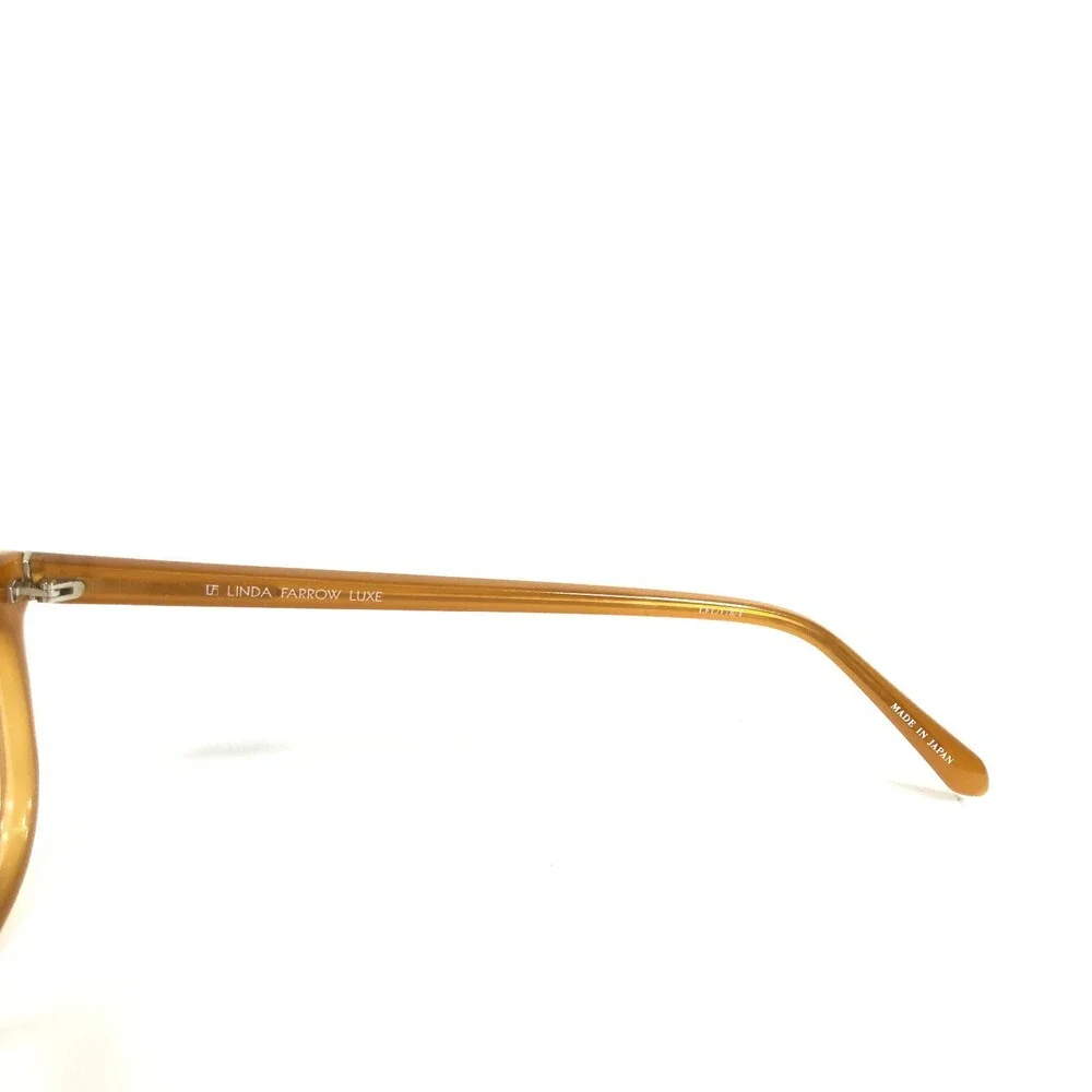 Linda Farrow Luxe Eyeglasses Frames LFL/178/4 Clear Brown Square 47-20-148